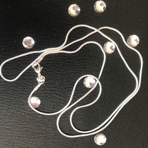 Sterling Silver Necklace Snake chain